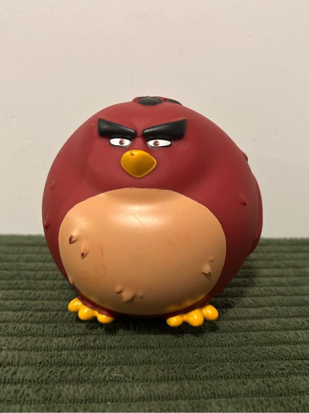 Red Angry Bird Figure with Tan Belly